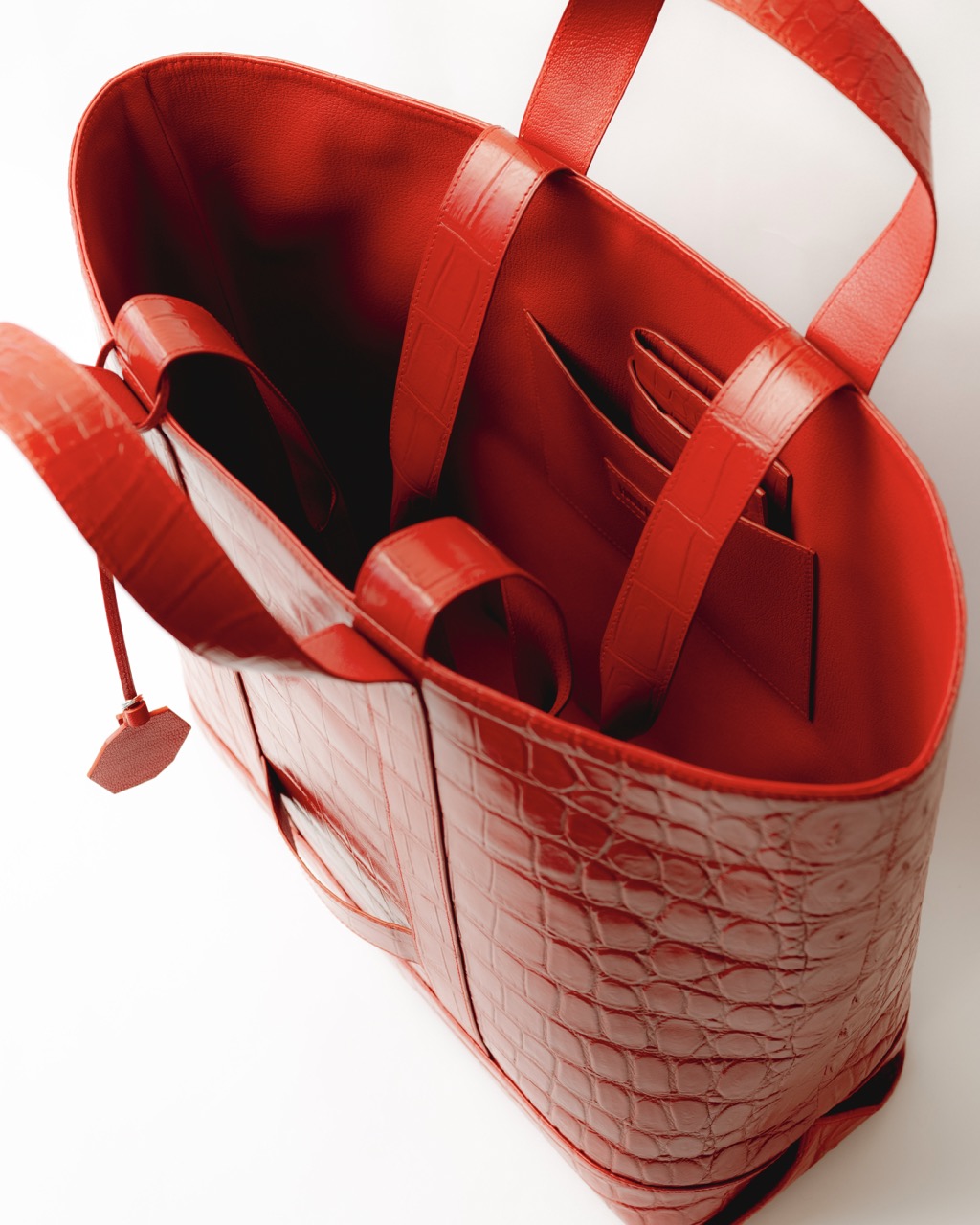Bell Bag Engine Red Croc
